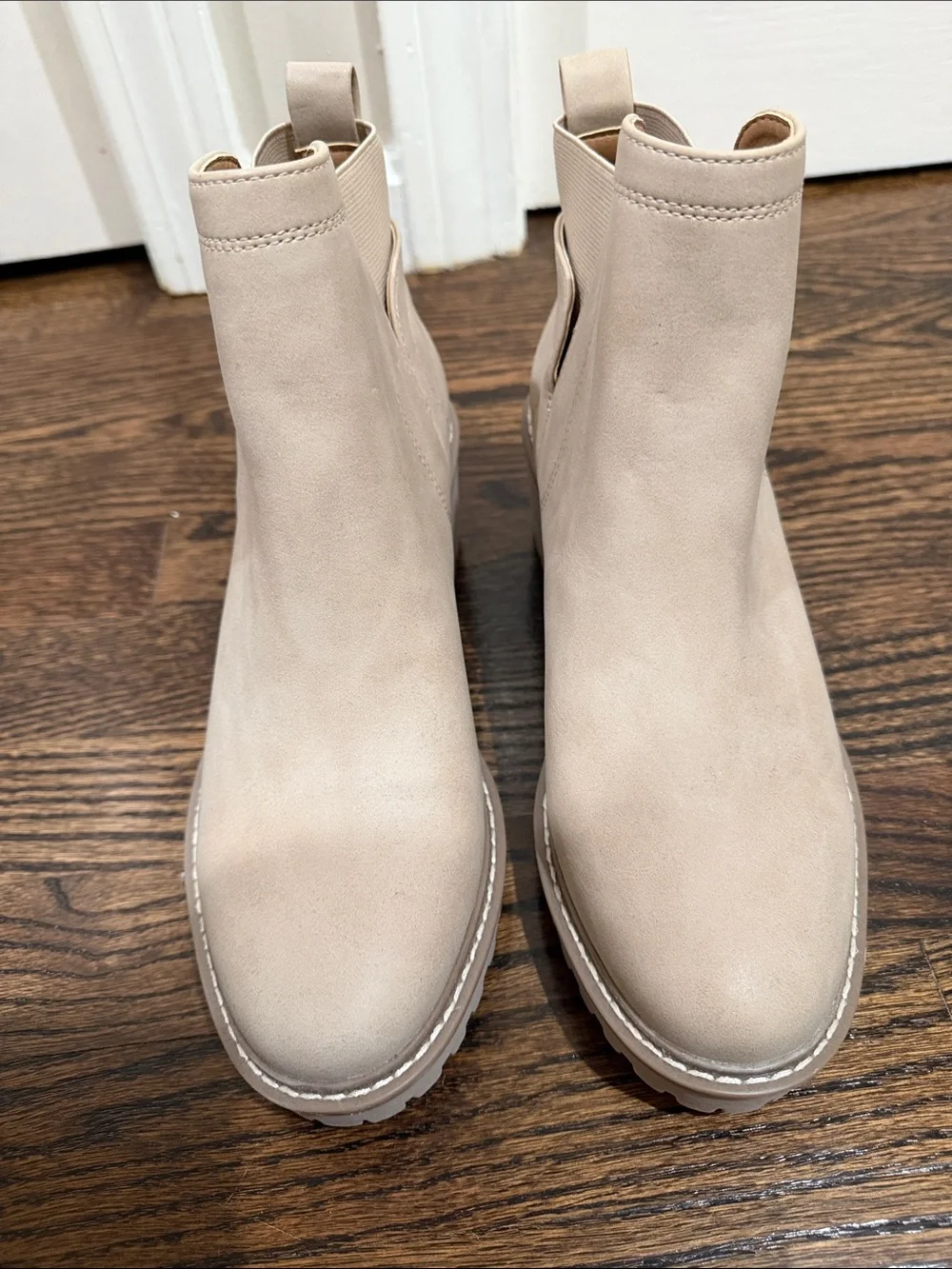Beige Dolce Vita Chelsea Ankle Boots - Women's